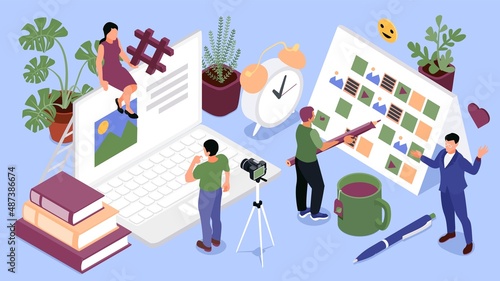 Isometric Content Manager Composition