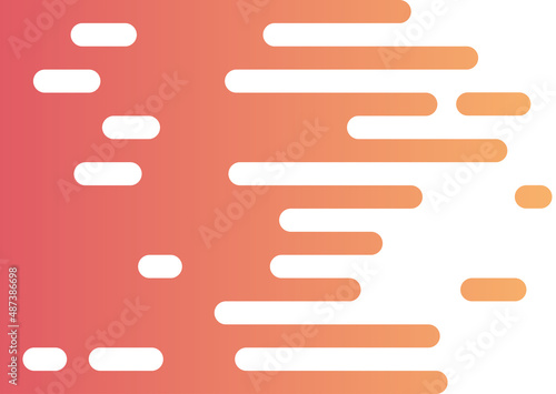illustration d' un graphique abstrait  avec des lignes et des points de couleur orangé foncé à pale en dégradé sur un fond blanc