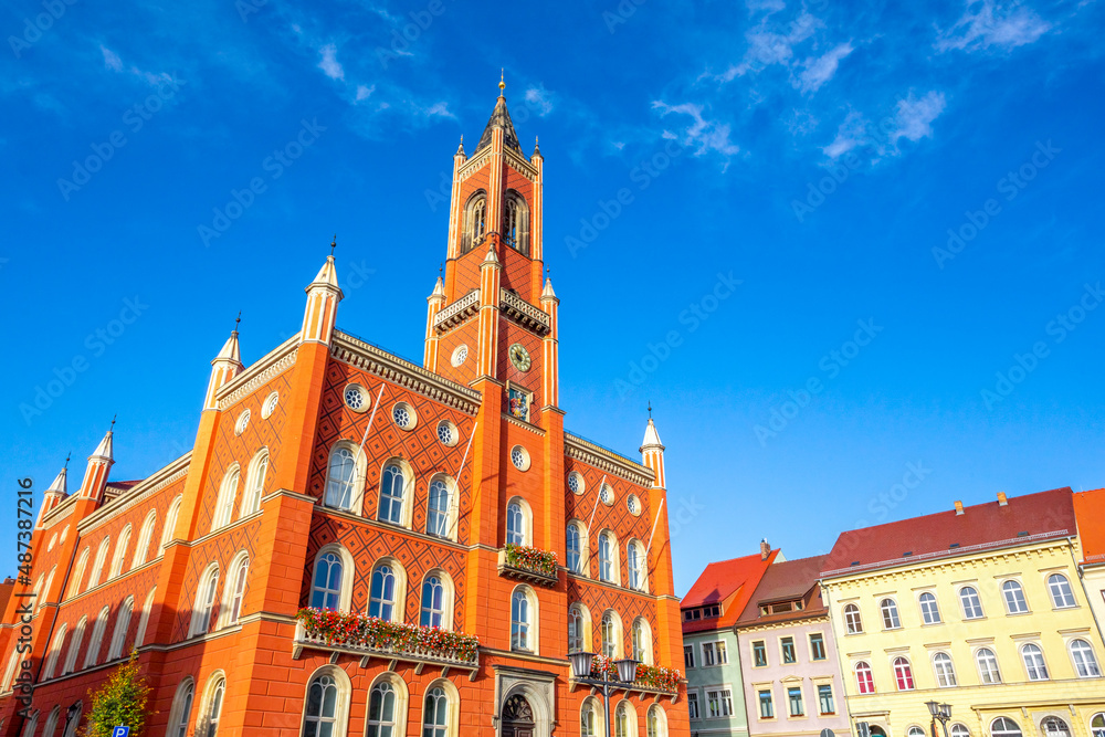Fototapeta premium Rathaus, Kamenz, Sachsen, Deutschland 