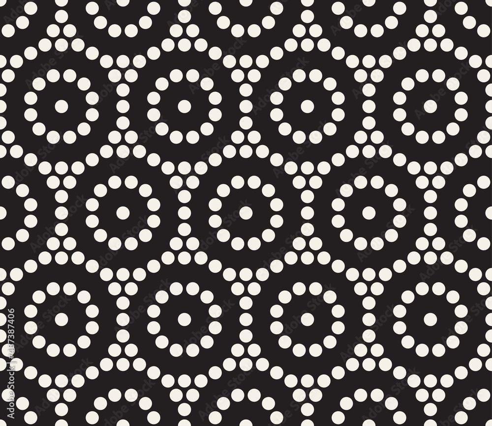Vector seamless pattern. Repeating abstract geometric elements. Stylish monochrome background design. Vector seamless pattern. Repeating abstract geometric elements. Stylish monochrome background design.