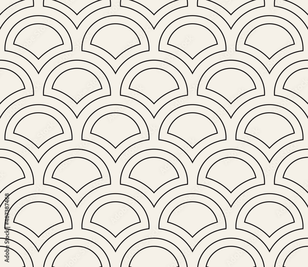 Vector seamless pattern. Repeating abstract geometric elements. Stylish monochrome background design. Vector seamless pattern. Repeating abstract geometric elements. Stylish monochrome background design.