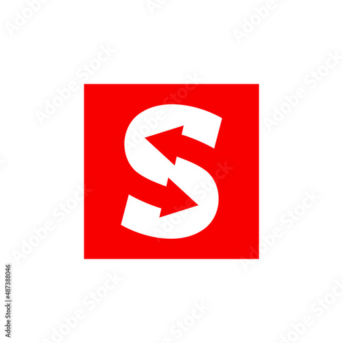 Letter S Exchange Logo can be use for icon, sign, logo and etc