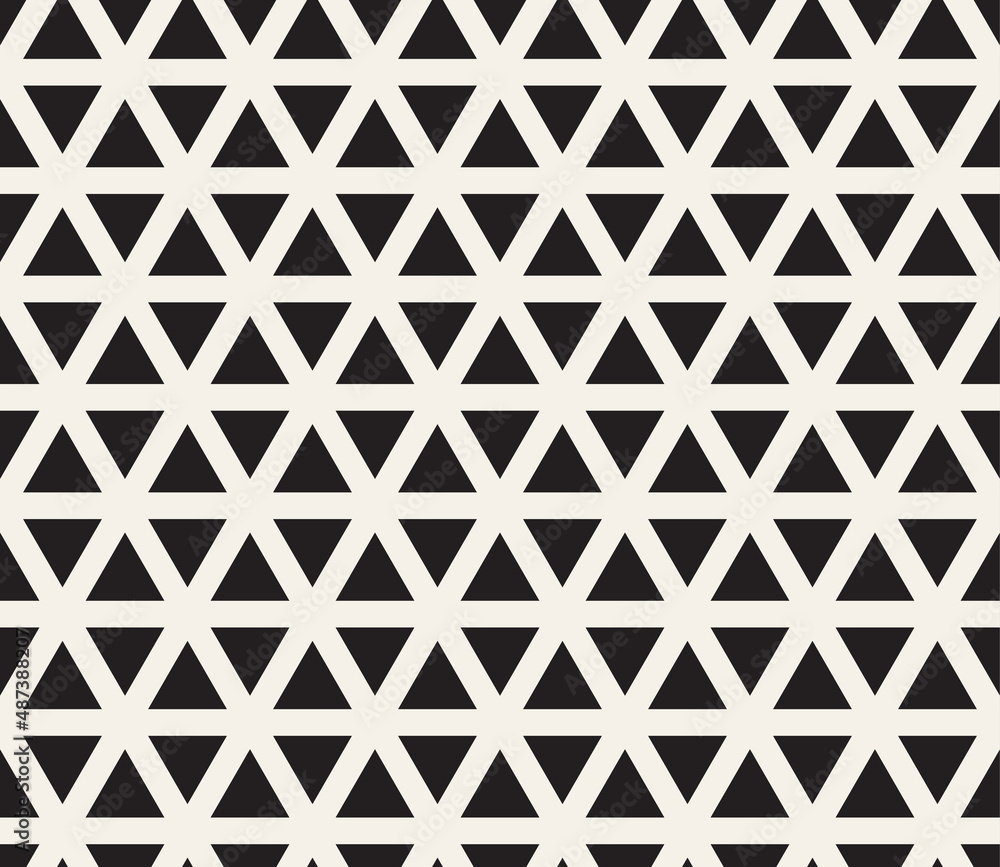 Vector seamless pattern. Repeating abstract geometric elements. Stylish monochrome background design. Vector seamless pattern. Repeating abstract geometric elements. Stylish monochrome background design.