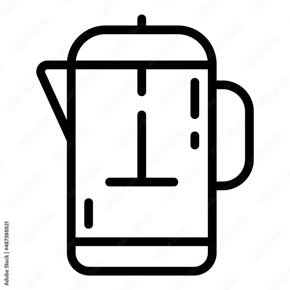 Teapot Flat Icon Isolated On White Background Teapot Flat Icon Isolated On White Background