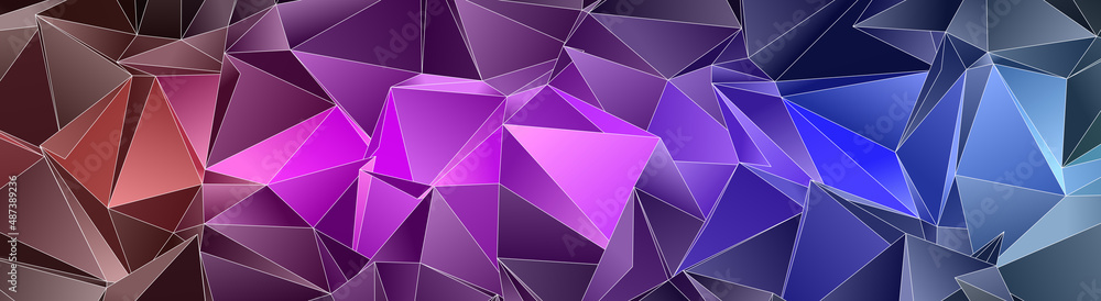 Fototapeta premium Abstract Low-Poly background. triangulated texture. Design 3d. Polygonal geometrical pattern. Triangular modern style