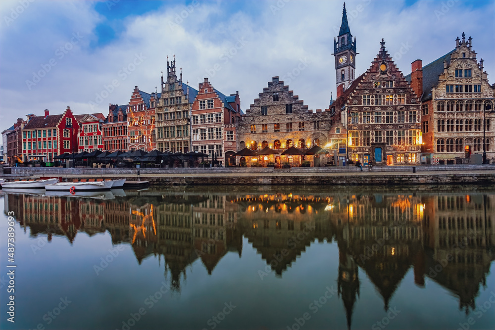Fototapeta premium The city of Ghent, Belgium