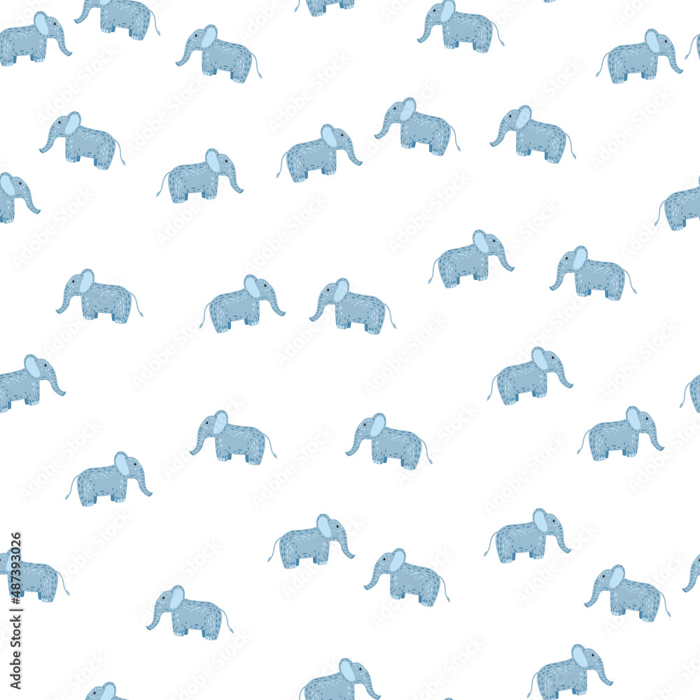 Elephant cute seamless pattern. Background with kids toy. Elephant cute seamless pattern. Background with kids toy.