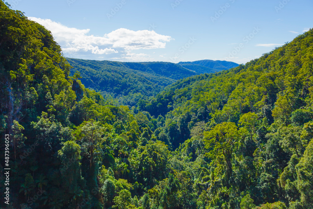 Nationalpark Blick über den Wald Richtung Horizont Nationalpark Blick über den Wald Richtung Horizont