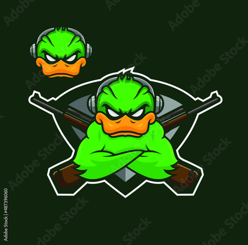 duck macot logo esports photo