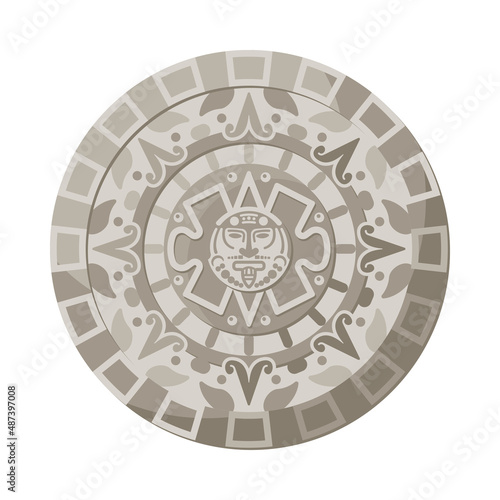 Maya Civilization Shield Composition
