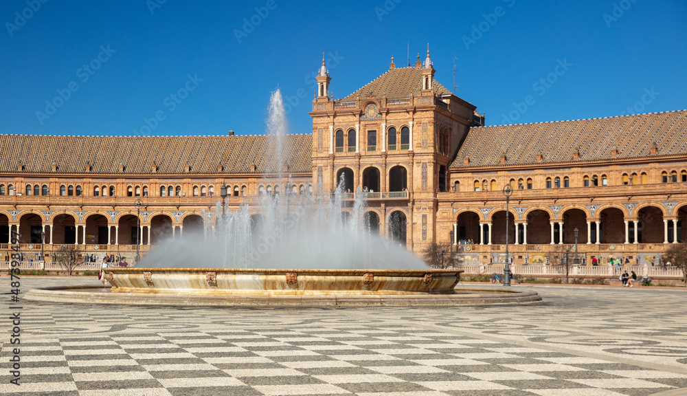 the plaza Espagna- Seville- Andalusia in Spain