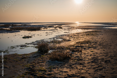 The sea in winter in Grado. Friuli