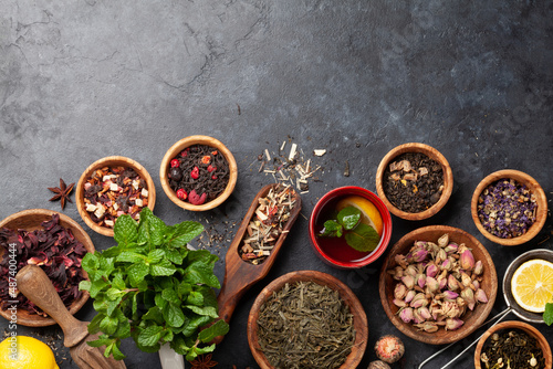 Various dried tea