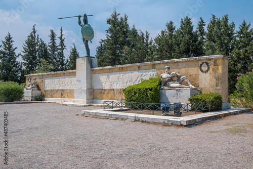 Memorial to the 300 spartans, Thermopylae, Greece