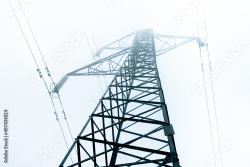 Принти на полотні View of a high voltage electrical tower