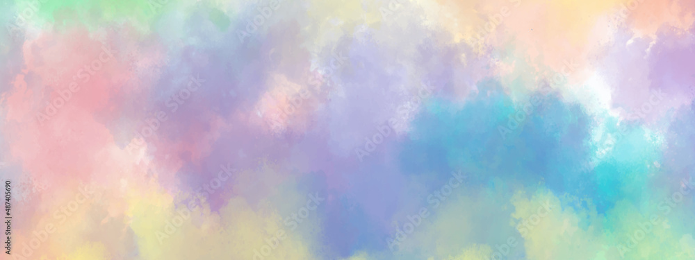 Abstract colorful light painted watercolor background with smoke.colorful watercolor background for wallpaper,decoration,graphics design,web design and for making painting.