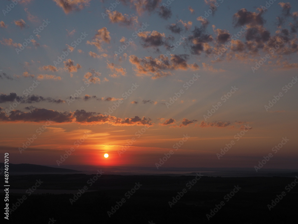 Sunset or dawn, beautiful nature, travel Sunset or dawn, beautiful nature, travel