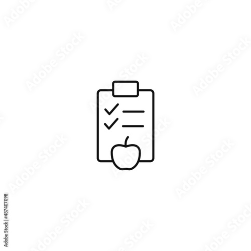 meal plan icons  symbol vector elements for infographic web
