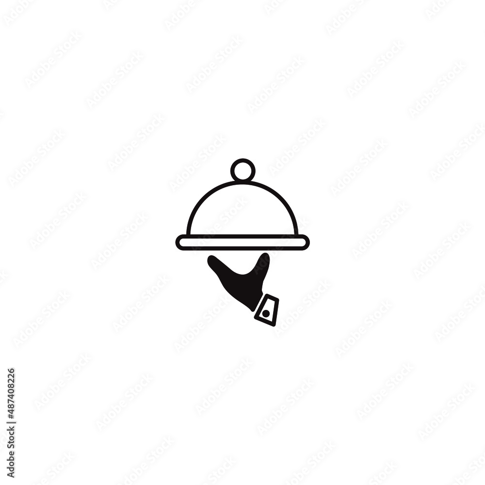 Main dish icons symbol vector elements for infographic web Main dish icons symbol vector elements for infographic web