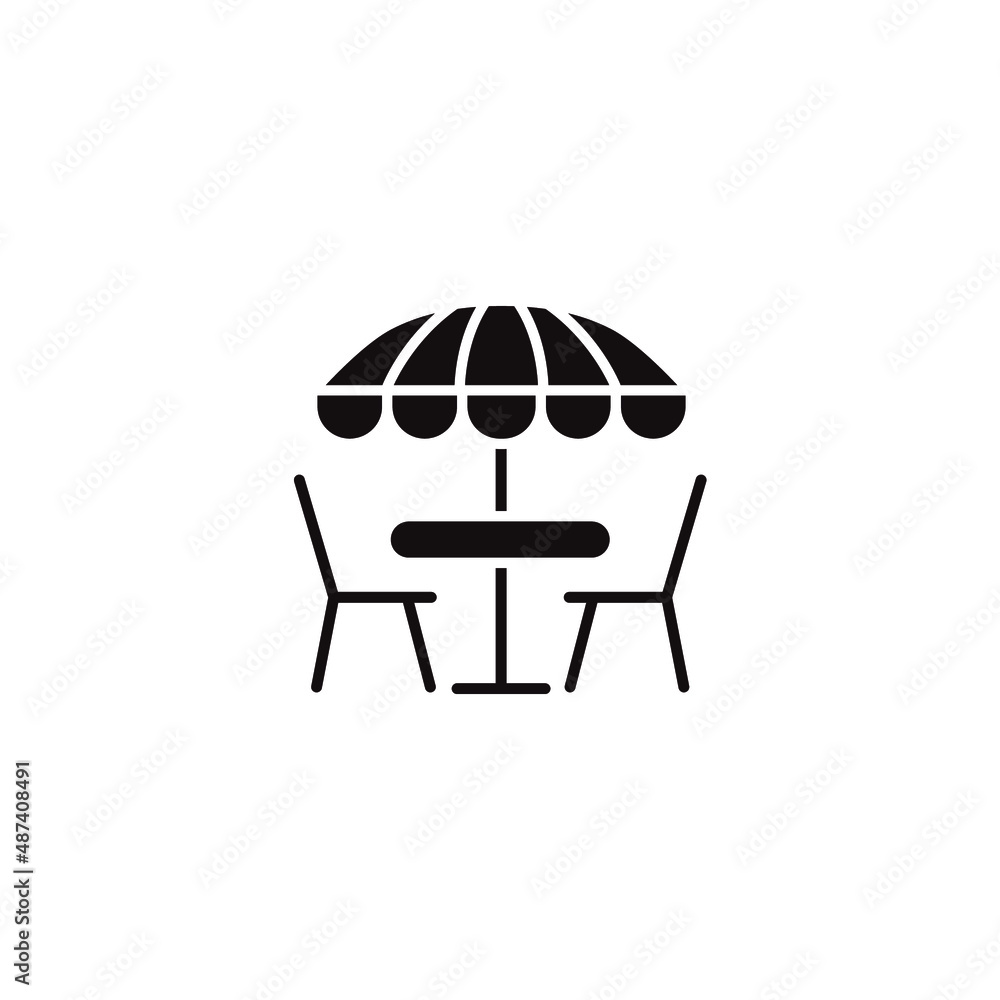Street Cafe icons symbol vector elements for infographic web Street Cafe icons symbol vector elements for infographic web