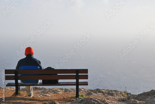 The man on the bench