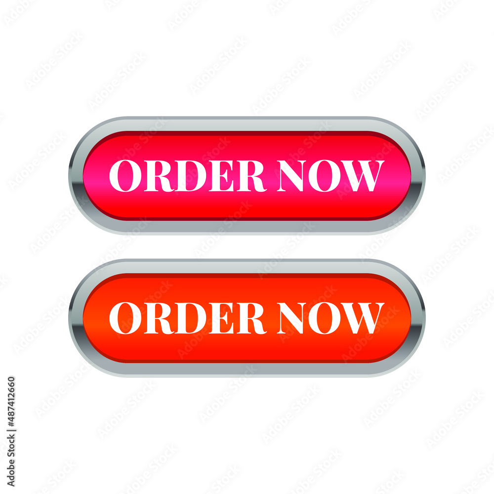 Order now food meal delivery glossy web button icon sign design vector Order now food meal delivery glossy web button icon sign design vector