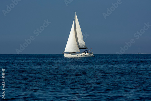 a sailboat in the mediterranean sea © Herbert