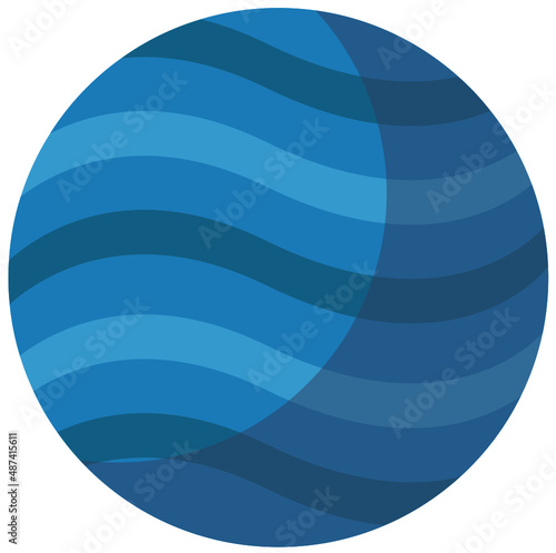 Planeta neptuno en vector