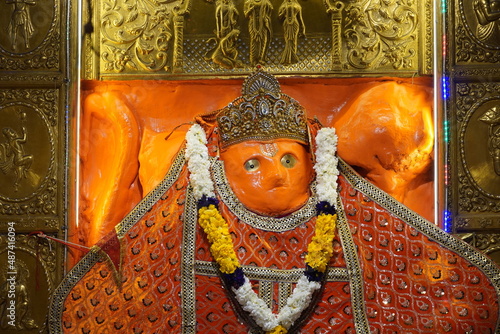 Hindu deity Hanuman temple in delhi photo