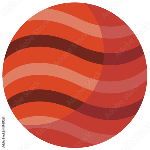 Planeta mercurio en vector
