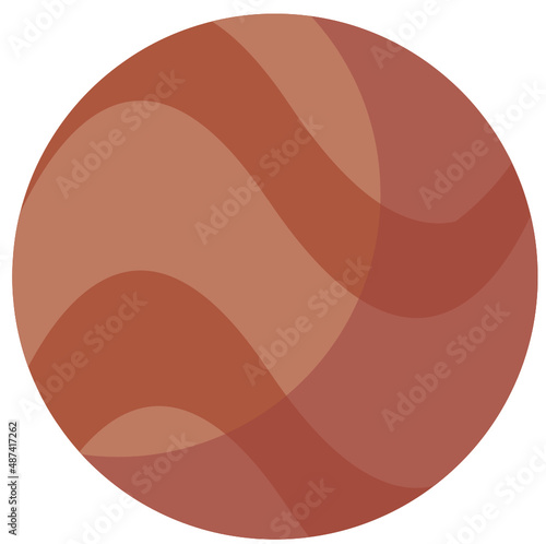 Planeta Marte en vector
