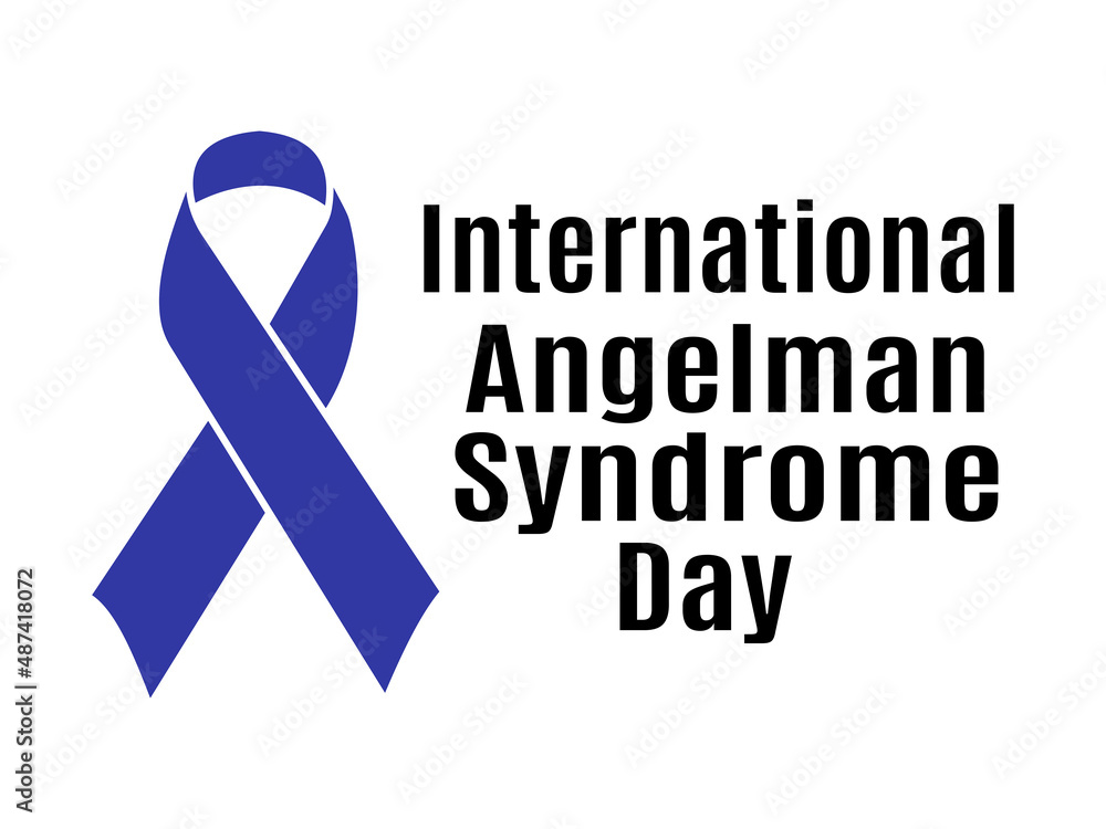 International Angelman Syndrome Day, Idea for a poster, banner, flyer or postcard on a medical theme International Angelman Syndrome Day, Idea for a poster, banner, flyer or postcard on a medical theme