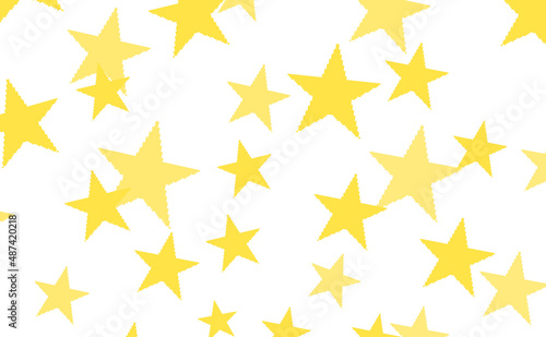Dot picture star pattern white background