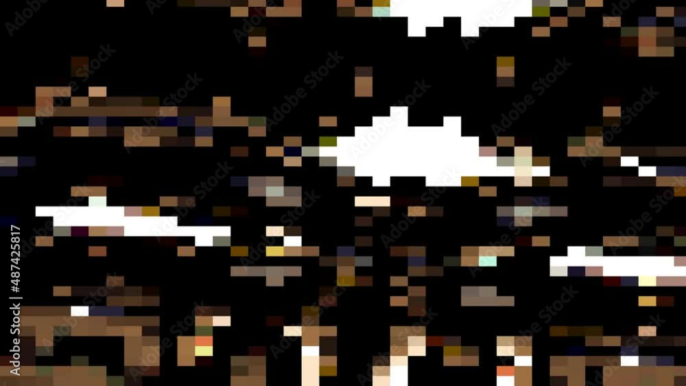 Random Pixel Art Loopable Background Wallpaper Pixelated Pattern Stock ...