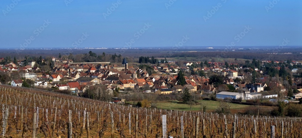 Buxy village viticole de la côte Chalonnaise.