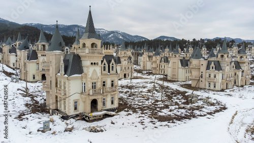 Mudurnu - Bolu - Turkey, 15 February, 2022, chateau houses, Burj Al Babas photo