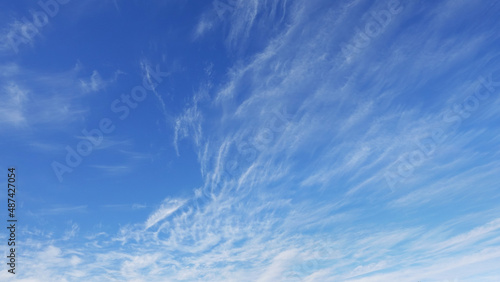 WIspy clouds and blue sky suitable for background