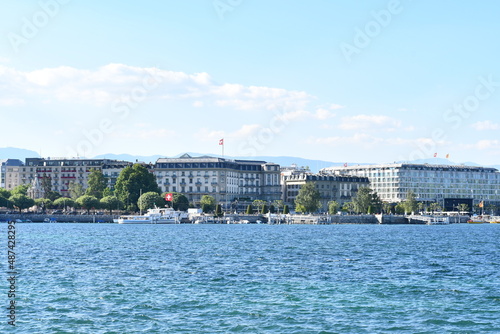 europa, arquitectura, suiza, ginebra, paisajes, lago