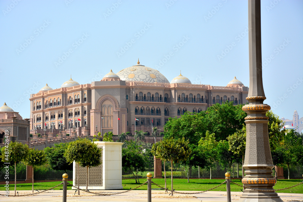 Abu Dhabi, United Arab Emirates -  Emirates Palace Hotel in UAE