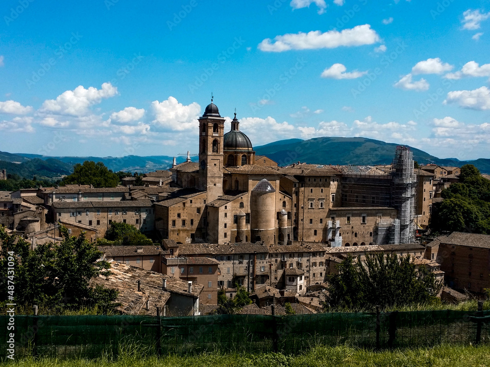 Beautiful medieval town Urbino in Italy