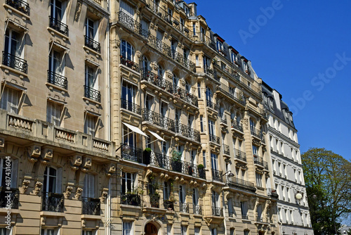 Paris  France - march 31 2019 : the Benjamin Franklin street © PackShot