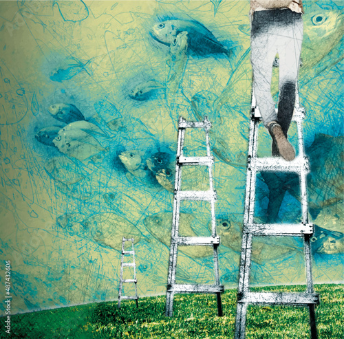 Up in the Sky, Illustration