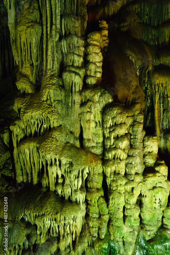 Inside the Psychro Cave in Crete, Greece