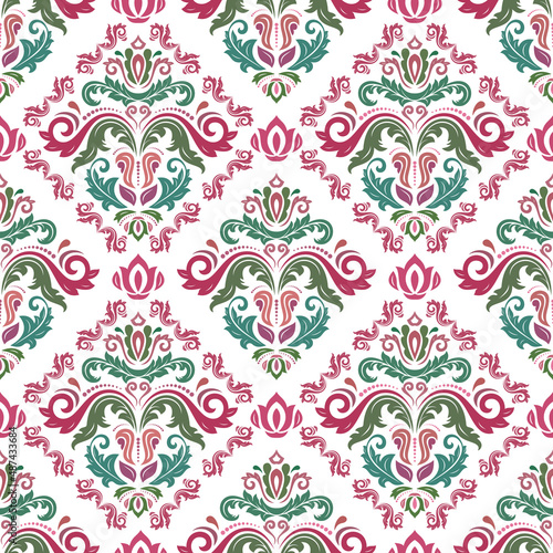 Orient classic pattern. Seamless abstract background with vintage elements. Orient colored background. Ornament for wallpaper and packaging