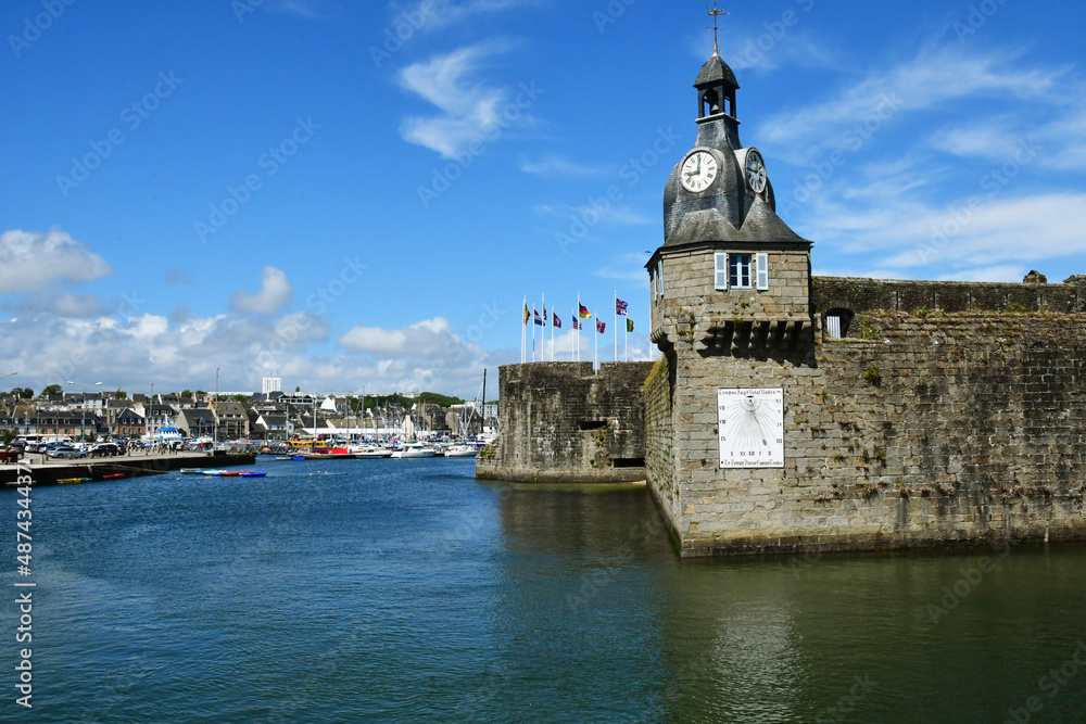 Concarneau, France - may 16 2021 : the old city