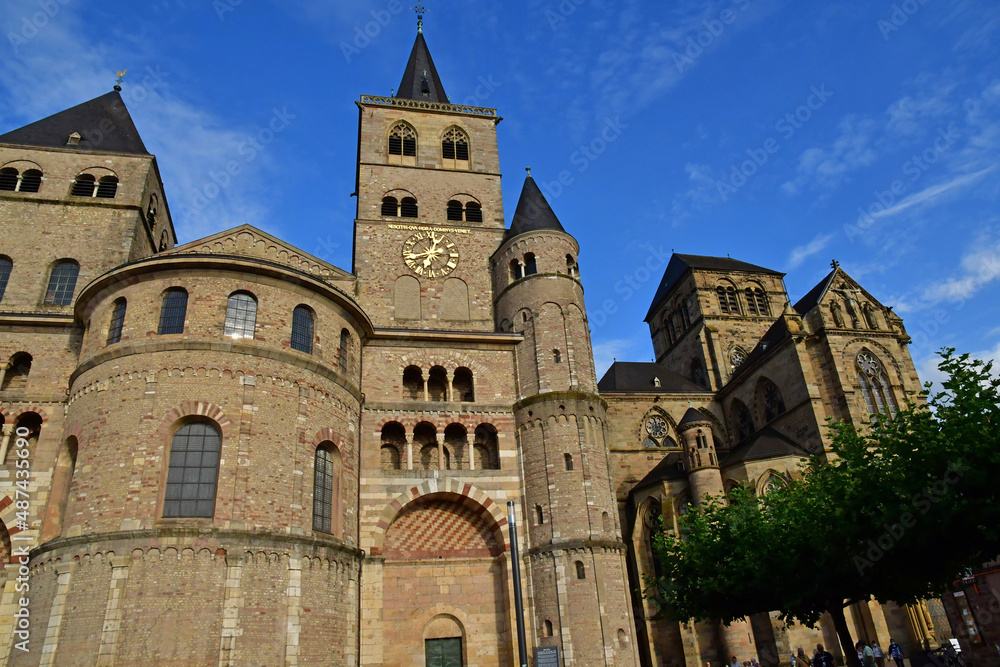 Trier; Germany- august 11 2021 : picturesque city in summer