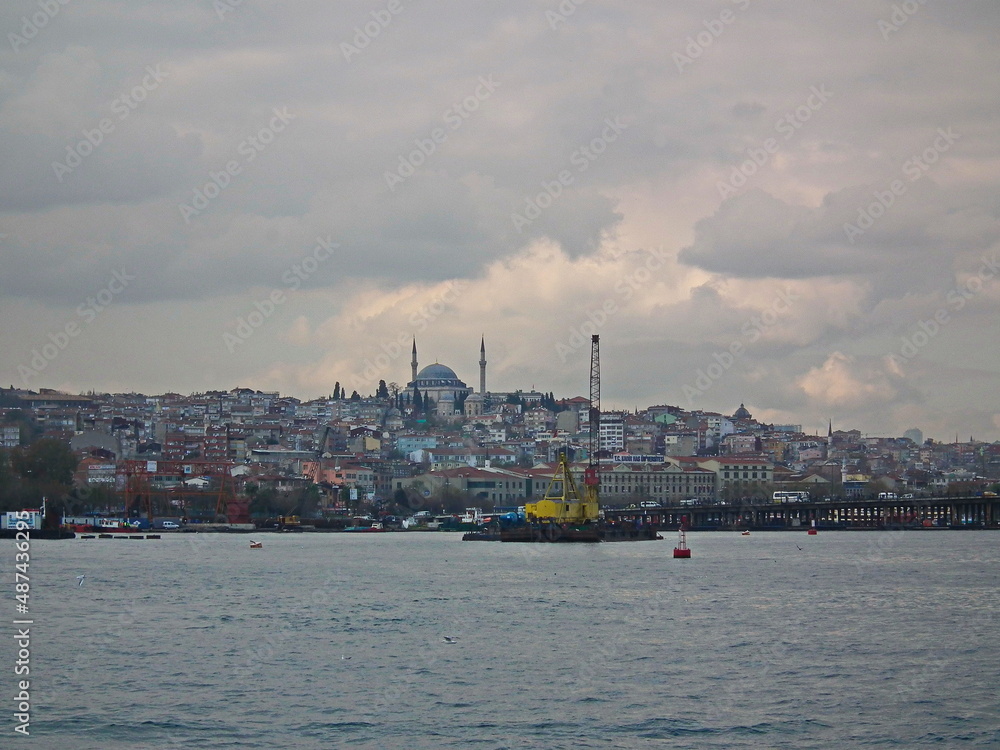 Gloomy clouds on the Istanbul horizon