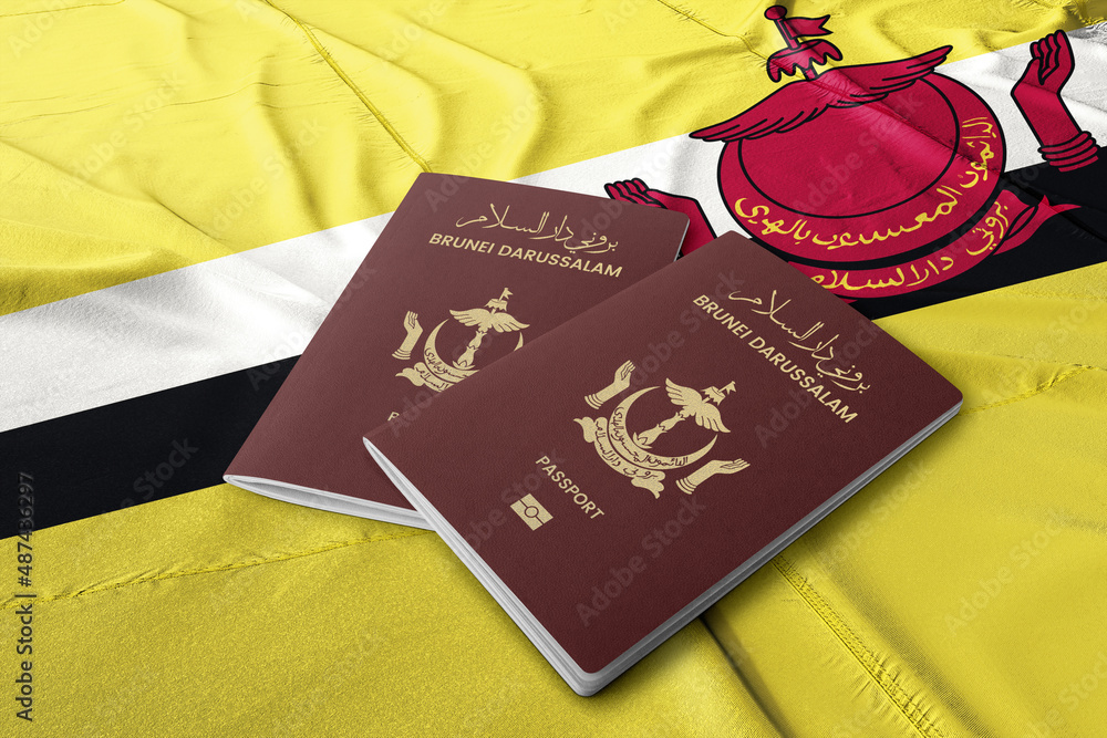 Brunei passport on its flag ,Bruneian Passports are issued to citizens ...