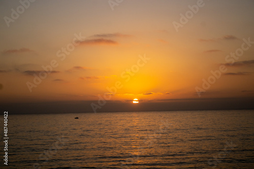 sunset over the sea @ Sunset Cliffs, San Diego