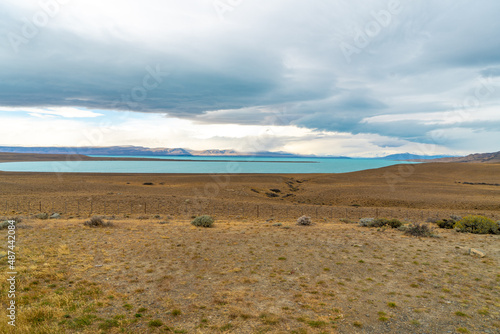 Argentina, Patagonia, view on the Lago Viedma before arriving in the city of El Chaltén.